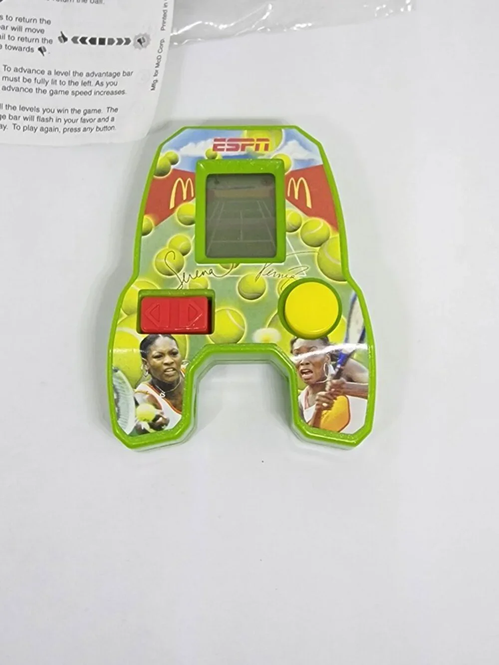 2004 ESPN Serena Venus Williams Tennis Mini Electronic Game #2 Handheld